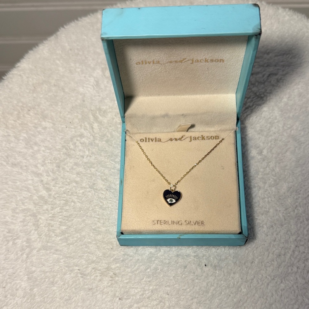 Gold and Black Pendant Necklace